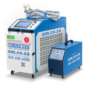 LM-RUSTOFF/1500: RustOff 1500W Hand-held Fiber Laser Cleaning Machine, 220V,, Dual Galvo Scan Head Cleaning System, Precision Water Chiller & 20 Meter Long Torch Lead