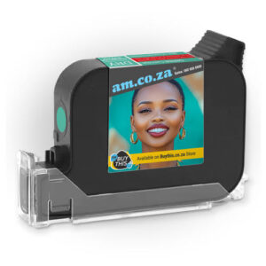 GO-INK/DRY/GREEN: 42ml Green ◼ Instant-Dry Scratch-Resistant Pigment Ink for Adsorption (Dry) Surface, 0.5 Inch Wide (12.7mm) Embedded Printhead Ink Cartridge (EPIC) for GoPriner, 9V 1.8μs