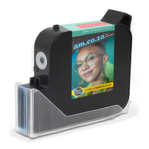 GO-INK2/DRY/GREEN: 44ml Green ◼ Instant-Dry Scratch-Resistant Pigment Ink for Adsorption (Dry) Surface, One Inch Height (25.4mm) Embedded Printhead Ink Cartridge (EPIC) for GoPrinter, 9V 1.8μs