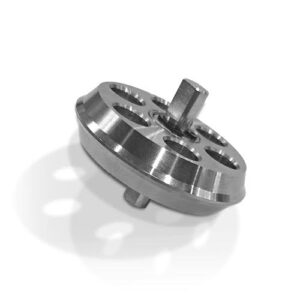 M-TOOL/CREASE/38/90/1: ⌀38mm Diameter Creasing Wheel with 90 Degree Creasing Groove and 1mm Flat Tip